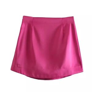 Zara satin mini skirt size large